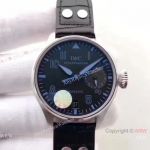 New IWC Big Pilot's 7 days Muhammad Ali Watch - SS Blue&Black Dial